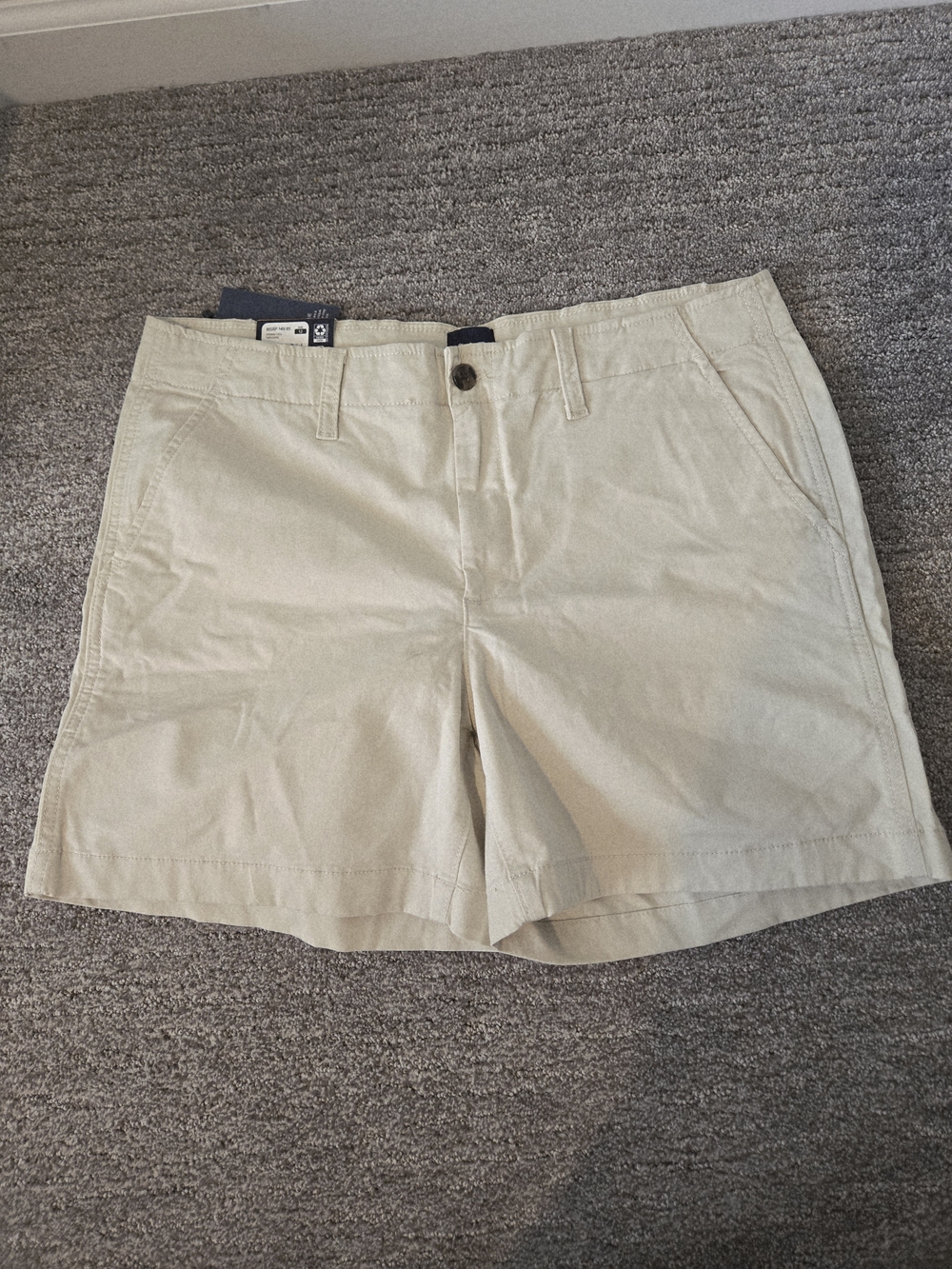 GAP Beige Chino Shorts with Navy Tag